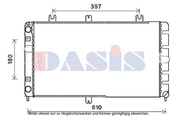 AKS DASIS Radiaator,mootorijahutus 490016N